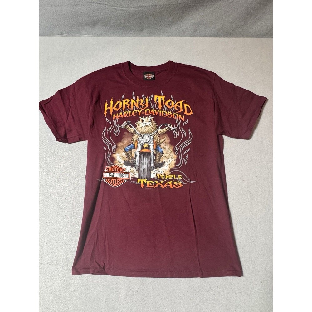 2006 Horny Toad Harley Davidson Y2K Size Medium   T-Shirt Temple Texas Biker